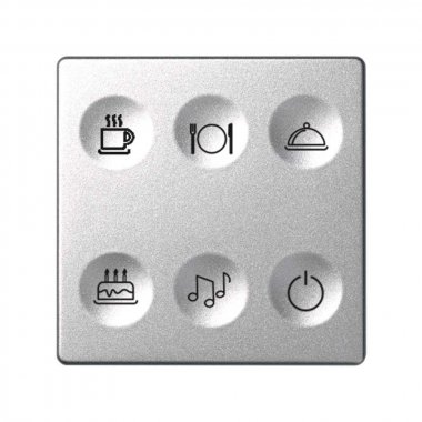 Фотография товара 'Simon 8000664-093 Сенсорная 6-кн панель, Т2 маркировка'