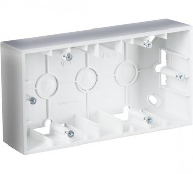 Фотография товара 'Simon 1590752-033 Коробка подъемная на 2 поста, алюминий, S15'