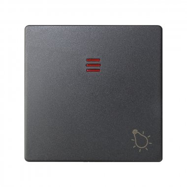 Фотография товара 'Simon 82016-38 Клавиша для вык-ля с подсв. и пикт."Свет", графит, S82'