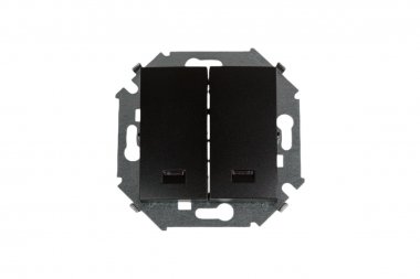 Фотография товара 'Simon 1591392-038 Двухклавишный выключатель с подсветкой, 16AX 250В'