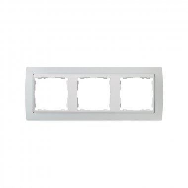 Фотография товара 'Simon 82631-33 Рамка на 3 поста, серый/белый, S82'