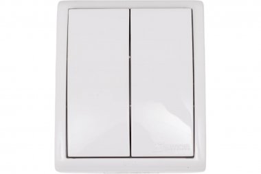 Фотография товара 'Simon 1594399-030 Двухклавишный выключатель IP54 с подсветкой, 10AX 250В'