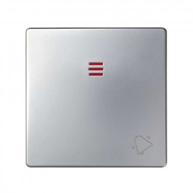 Фотография товара 'Simon 82015-33 Клавиша для вык-ля с подсв. и пикт."Звонок", алюминий, S82'