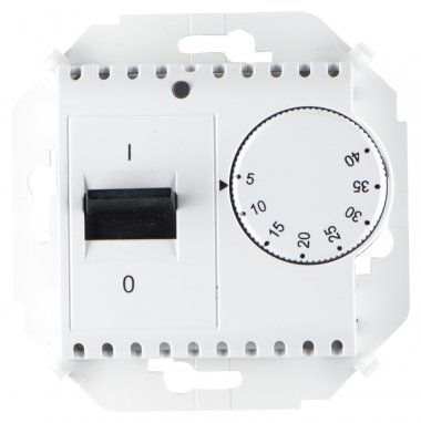 Фотография товара 'Simon 1591775-030 Регулятор т/пола механический с датчиком 3600Вт, 16A 250В'