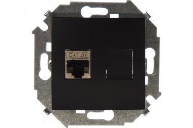 Фотография товара 'Simon 1591563-038 Розетка информационная RJ45 Cat.6A FTP (AMP)'