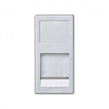 Фотография товара 'Simon KA76-8 Накладка узкая прямая на 1 разъем RJ45 со шторкой'