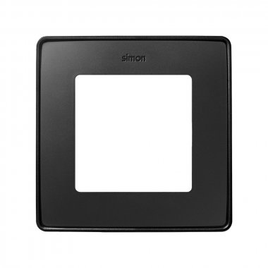 Фотография товара 'Simon 8201610-398 Рамка на 1 пост, мат.черный/металл.черный, S82D'