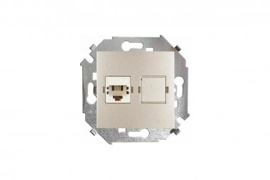 Фотография товара 'Simon 1591480-034 Розетка телефонная RJ11, шампань, S15'