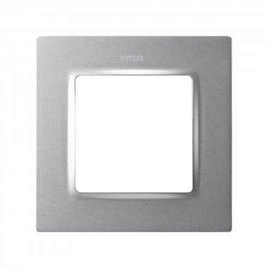 Фотография товара 'Simon 8200617-093 Рамка на 1 пост, мат.алюминий, S82C'