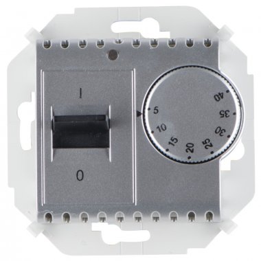 Фотография товара 'Simon 1591775-033 Регулятор т/пола механический с датчиком 3600Вт, 16A 250В'