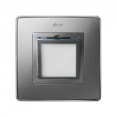 Фотография товара 'Simon 82036-93 Накладка для ориент.светильника, мат.алюминий, S82D'