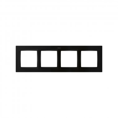 Фотография товара 'Simon 8200647-098 Рамка на 4 поста, мат.черный, S82C'