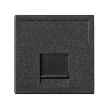 Фотография товара 'Simon K76-14 Накладка прямая на 1 разъем RJ45 со шторкой'