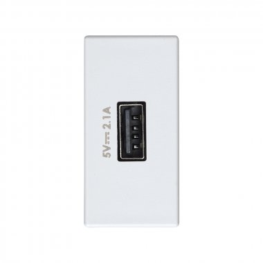 Фотография товара 'Simon 2701097-030 Зарядное устройство USB узкое 10W, 230В'