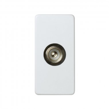 Фотография товара 'Simon 27475-34 Розетка TV одиночная узкая, белый'