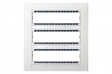 Фотография товара 'Simon 82852-30 Рамка на 24 узких мех-ма, 3 ряда, белый, S82Centr'