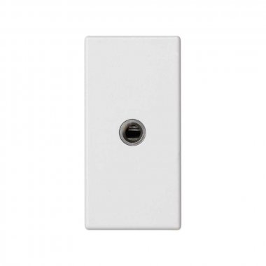 Фотография товара 'Simon K123B-9 Розетка узкая Mini-Jack 3,5мм, белый, K45, Connect'