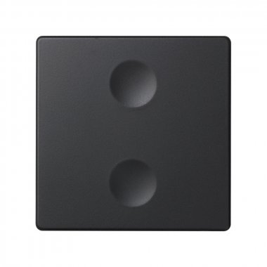 Фотография товара 'Simon 8000622-038 Сенсорная 2-кн панель, инд.маркировка, графит, Sense'