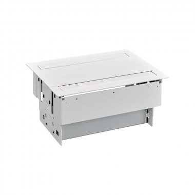 Фотография товара 'Simon 47402000-130 Двусторонний врезной x8 розеточный блок, планка, 4x2P+E'