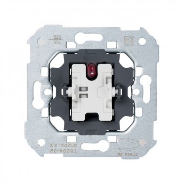 Фотография товара 'Simon 75204-39 Переключатель (проходной) с подсветкой, 10A 250В~, S75'