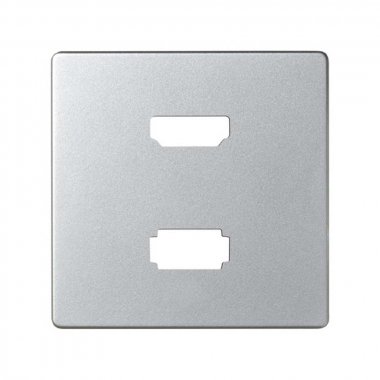Фотография товара 'Simon 8201095-033 Накладка для розетки HDMI+USB 2.0, алюминий, S82'