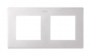 Фотография товара 'Simon 2400620-033 Рамка на 2 поста, алюминий, S24'