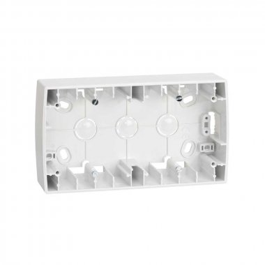 Фотография товара 'Simon 82760-30 Коробка подъемная узкая на 2 поста, белый, S82'