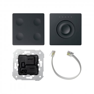 Фотография товара 'Simon 8400652-038 Комплект: контроллер KNX + 4-кн сенс.панель + сенс.рег-р'