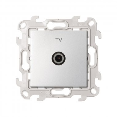 Фотография товара 'Simon 2450476-033 Розетка TV оконечная, алюминий, S24'