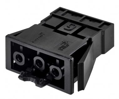 Фотография товара 'Simon CR0001-14 Разъем "мама" встраиваемый, 2P+E, безвинт., графит, QC'