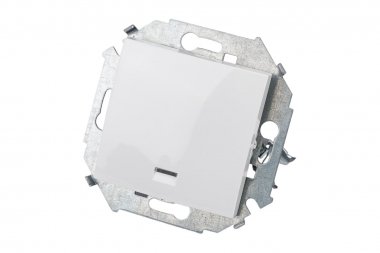 Фотография товара 'Simon 1591160-030 Кнопочный выключатель с подсветкой, 16A 250В'