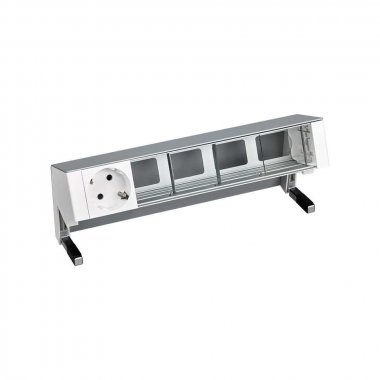 Фотография товара 'Simon 42501000-133 Настольный x5 розеточный блок, 1х2P+E, 4 пустых модуля'