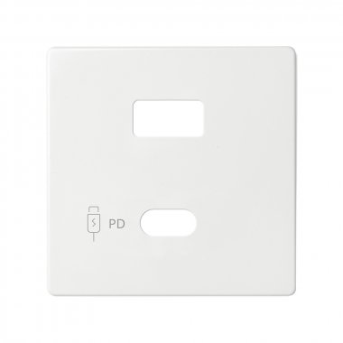 Фотография товара 'Simon 8201296-030 Накладка для заряд.устройства USB A+C, белый, S82'