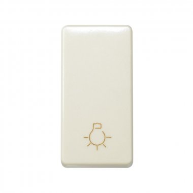 Фотография товара 'Simon 27151-61 Кнопочный выключатель с пикт."Свет" узкий, 10A 250В'