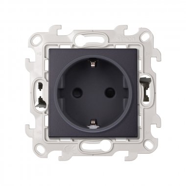 Фотография товара 'Simon 2420432-038 Розетка со шторками Schuko 2Р+Е, 16A 250В~ P&Go'