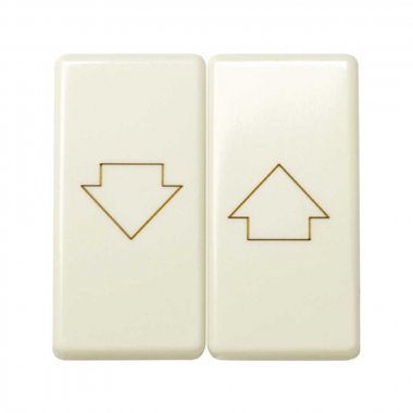 Фотография товара 'Simon 27028-32 Клавиша двойная для выкл-ля жалюзи с блокировкой и пикт."Стрелки"'