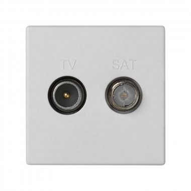 Фотография товара 'Simon K130A-9 Розетка TV+SAT, белый, K45, Connect'