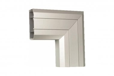 Фотография товара 'Simon TKA021216-8 Угол плоский L-образный (вниз) для ТК01163-8, алюминий'