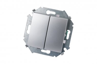 Фотография товара 'Simon 1591398-033 Двухклавишный выключатель, 16AX 250В'