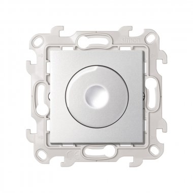 Фотография товара 'Simon 2412313-033 Светорегулятор LED повор-нажимной, проходной, 6-60Вт 230В'