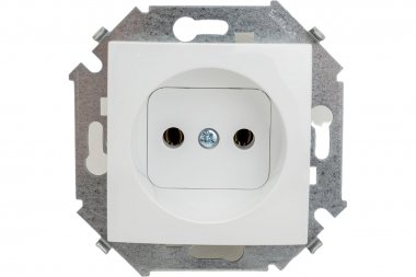 Фотография товара 'Simon 1591431-030 Розетка 2Р, 16A 250В~, белый, S15'