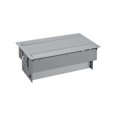 Фотография товара 'Simon 47601000-133 Двусторонний врезной x12 розеточный блок, планка, 2x2P+E'