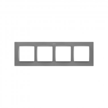 Фотография товара 'Simon 8200647-092 Рамка на 4 поста, мат.серый, S82C'