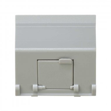 Фотография товара 'Simon 27081-37 Накладка наклонная со шторкой на 1 разъем RJ45'