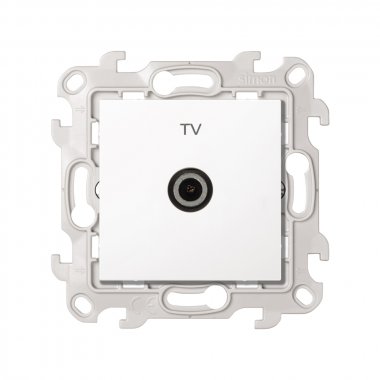 Фотография товара 'Simon 2450477-030 Розетка TV одиночная, белый, S24'