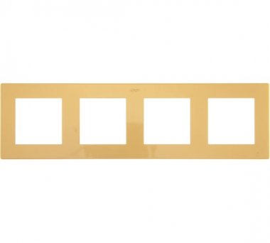 Фотография товара 'Simon 2400640-066 Рамка на 4 поста, золото, S24'