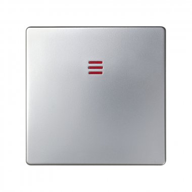 Фотография товара 'Simon 82011-33 Клавиша для вык-ля S75 с подсветкой, алюминий, S82'