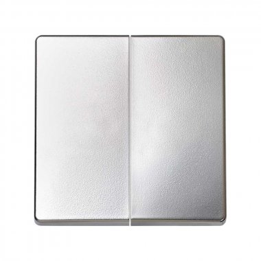 Фотография товара 'Simon 8202026-033 Клавиша двойная для перекрестного вык-ля, алюминий, S82'