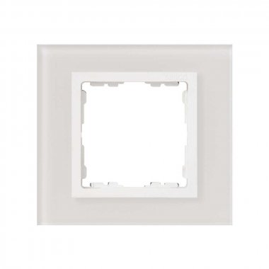 Фотография товара 'Simon 82617-30 Рамка на 1 пост, стекло, белый/белый, S82N'