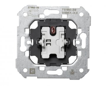 Фотография товара 'Simon 75160-39 Кнопочный выключатель с подсветкой, 10A 250В~, S75'